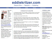 Tablet Screenshot of eddiekritzer.com
